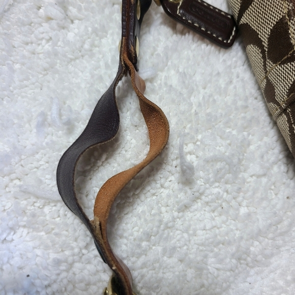 Coach Vintage Brown Signature Monogram Mini Purse - Picture 9 of 10